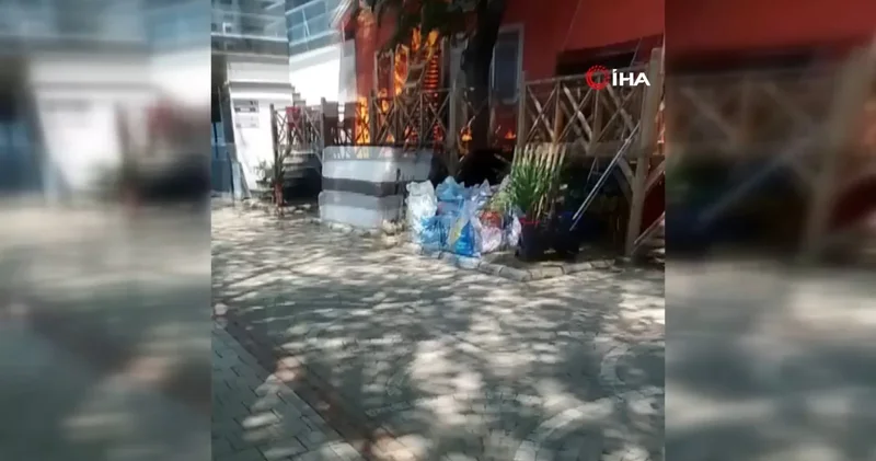 Bartın da turistik otelde yangın