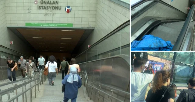 İstanbullu nun çilesi bitmiyor: Kadıköy Ünalan metrosunda yürüyen merdiven kırıldı İstanbul Haberleri