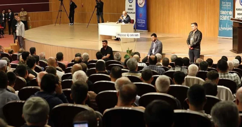 Çocuk yaşta evliliği savunan Nureddin Yıldız Karaman da da protesto edildi: AKP liler siper oldu!