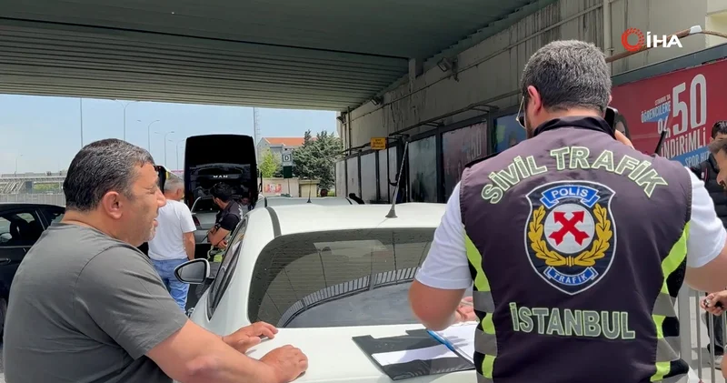 Avcılar da trafik ekiplerinden korsan taksi uygulaması