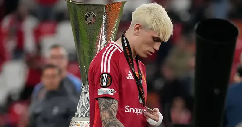 Garnacho hints at uncertain future after Europa League final snub