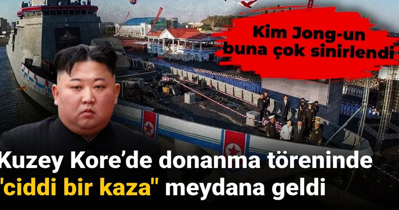Kuzey Kore’de donanma töreninde skandal kaza! Kim buna çok sinirlendi