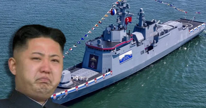 Kuzey Kore, yepyeni savaş gemisini liderinin gözü önünde batırdı Sözcü Gazetesi