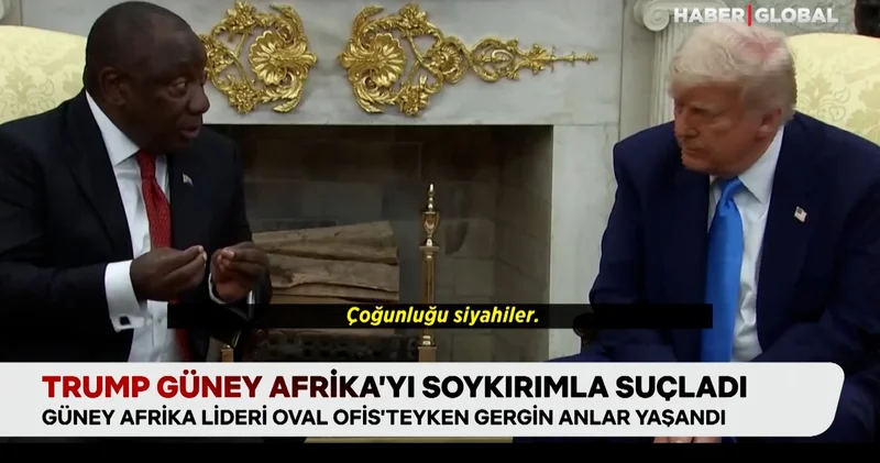 Trump Güney Afrika lideriyle tartıştı: “Ülkenizde beyaz soykırımı var”
