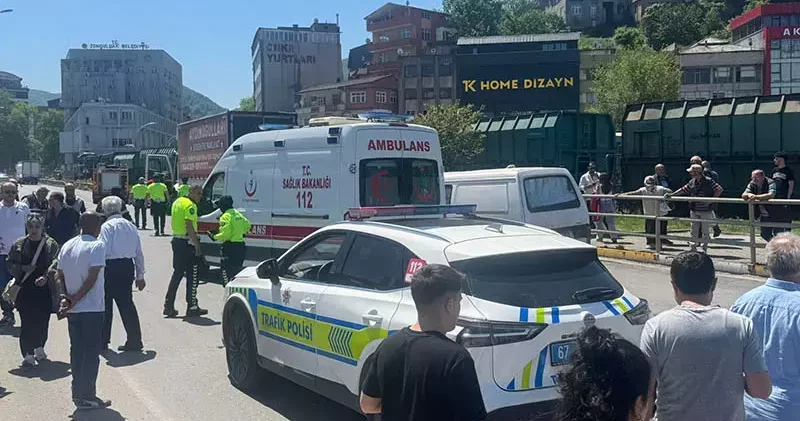 Yaya geçidinde kamyonun çarptığı kadın öldü