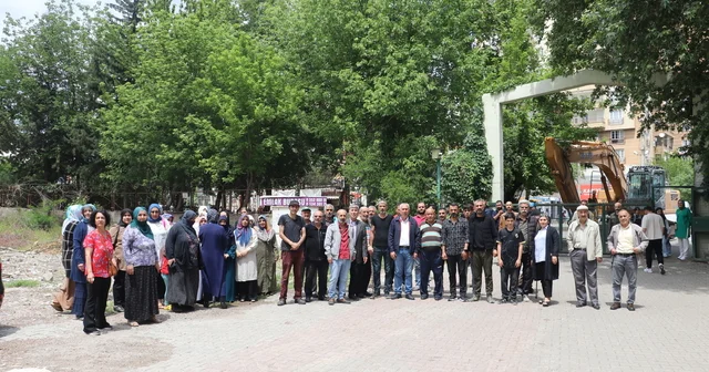 Yerinde dönüşüm projesi ile inşa edilecek binanın ortak alana yapılmasına izin vermediler Diyarbakır Haberleri