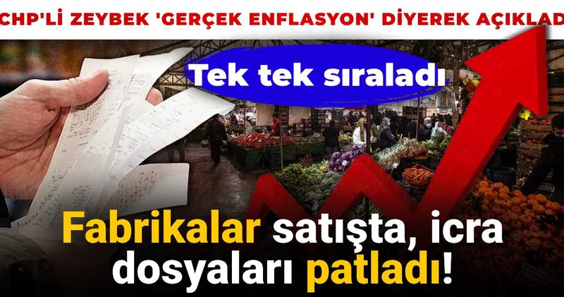 CHP li Zeybek gerçek enflasyon diyerek tek tek açıkladı: Ekonomi çıkmazda!
