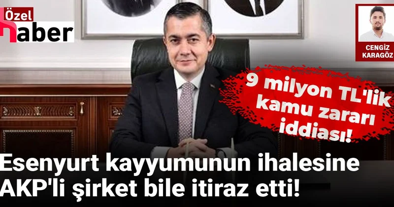 Esenyurt kayyumunun ihalesine AKP li şirket bile itiraz etti! 9 milyon TL lik kamu zararı iddiası!