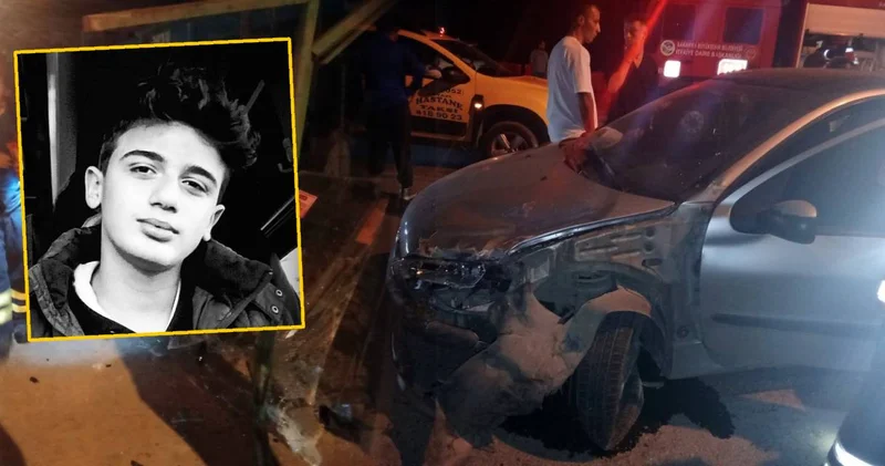 Kahreden kazada genç motorcu can verdi