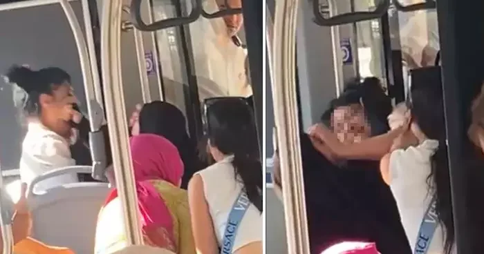Her şey küçük kızın gözleri önünde oldu! Denizli de tesettürlü kadına hakaret iddiası... Otobüste kavga çıktı