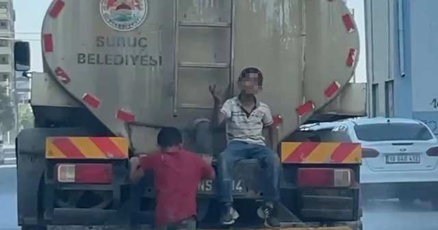 Şanlıurfa da çocukların oyunu yürekleri ağızlara getirdi VİDEO İZLE