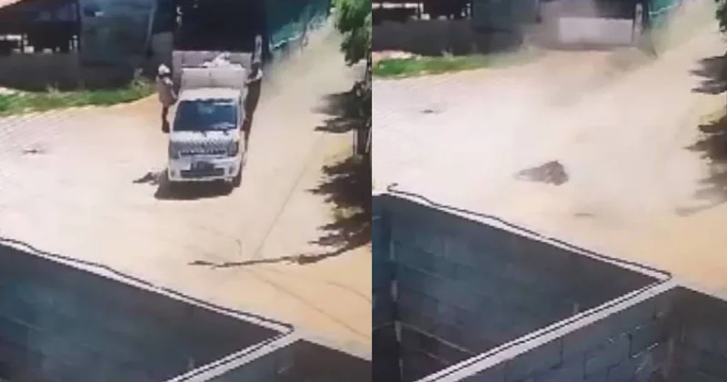 Temizlik işçisi feci şekilde can verdi! Çöp arabasından düştüğü anlar kamerada