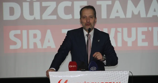 Erbakan: İran dan sonra sıra Türkiye ye geliyor Düzce Haberleri