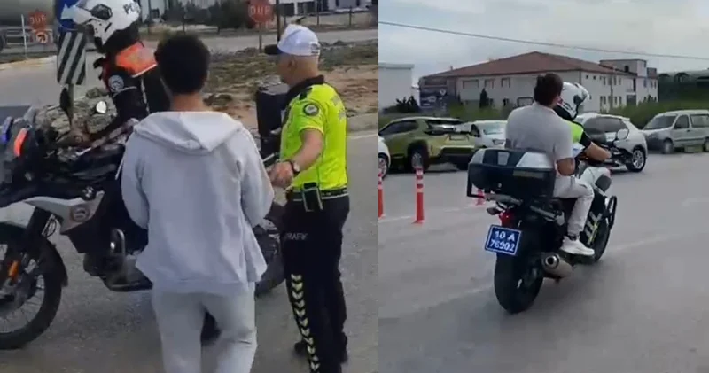 Polis zamana karşı yarıştı, geç kalan öğrenci son anda sınava yetişti