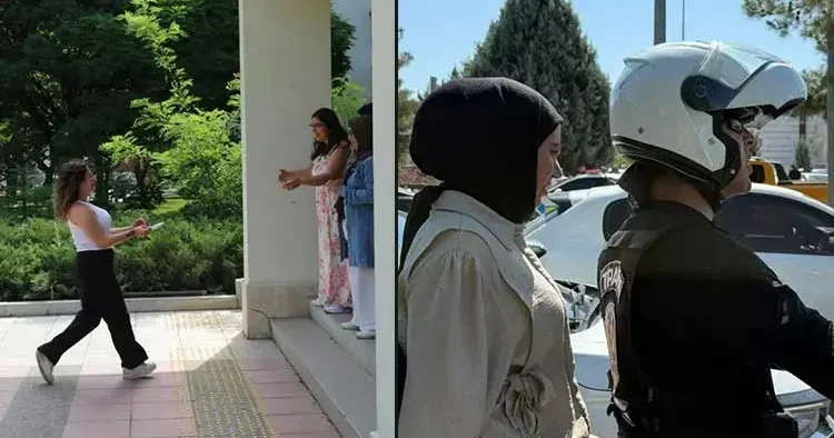 Sınava saniyeler kala yetiştiler... Kimi kimliğini kaybetti kimi sohbete daldı