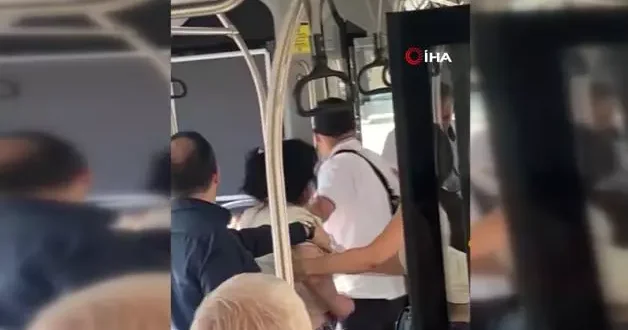 Denizli de otobüste tesettürlü kadına hakaret: Arbede yaşandı!