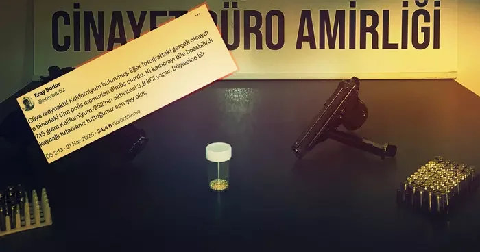 Değeri 70 milyon dolar olarak açıklanmıştı! Kütahya da ele geçirilen kaliforniyumun fotoğrafı sosyal medyayı karıştırdı: Tutarsanız tuttuğunuz son şey olur