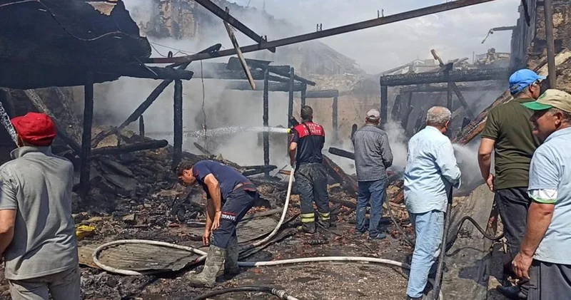 Bahçede yakılan ateş, felakete neden oldu: 3 ev küle döndü
