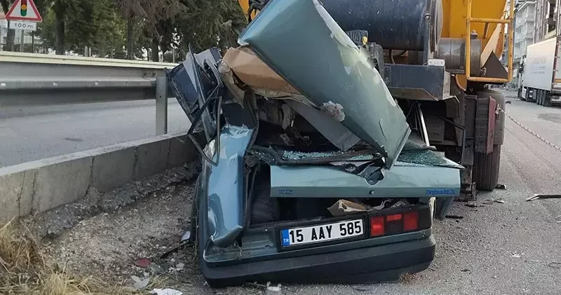 Burdur’da kaza; 1 ölü, 1 yaralı