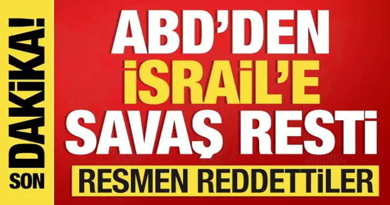 ABD den İsrail e kötü haber! Savaş restini çekti