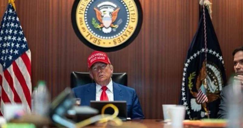Trump, İran a saldırıyı Durum Odası nda böyle izledi