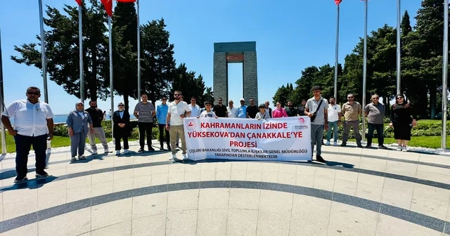 Yüksekovalı şehit yakınları ve gaziler Çanakkale yi ziyaret etti Hakkari Haberleri