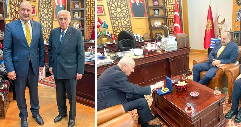 Yeniden Refah tan istifa eden Şanlıurfa Büyükşehir Belediye Başkanı Gülpınar dan Bahçeli ye ziyaret