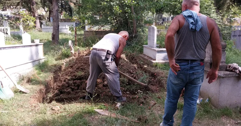 Mezarlıkta gömülü halde bulundu, ekipleri harekete geçirdi! Dünya savaşında kullanılmış!