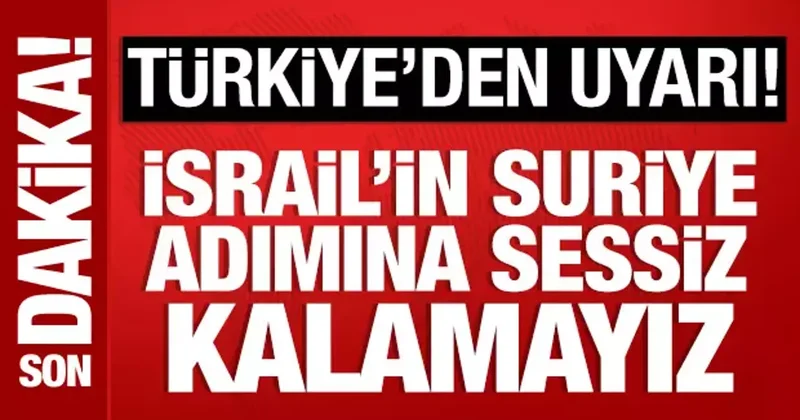 Bakan Fidan: İsrail, Suriye yi bölmeyi amaçlamaktadır