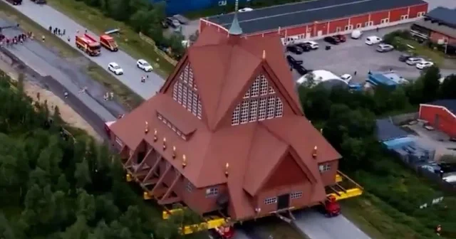 İsveç’te 113 yıllık tarihi kilise kilometrelerce öteye taşınıyor VİDEO İZLE