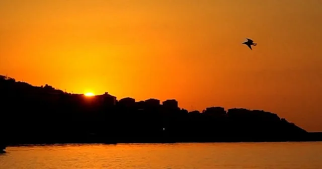 Tekirdağ da gün doğumu VİDEO İZLE
