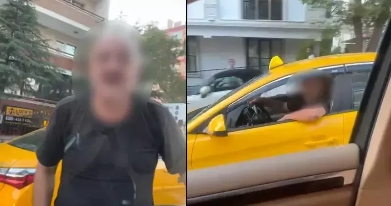Yol verme tartışmasında otomobile zarar veren taksicinin ehliyetine el konuldu
