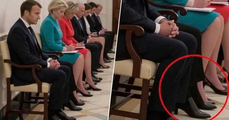 Macron’un yanındaki bacaklar kimin? Sosyal medya 3 gündür bu görseli tartışıyor Sözcü Gazetesi