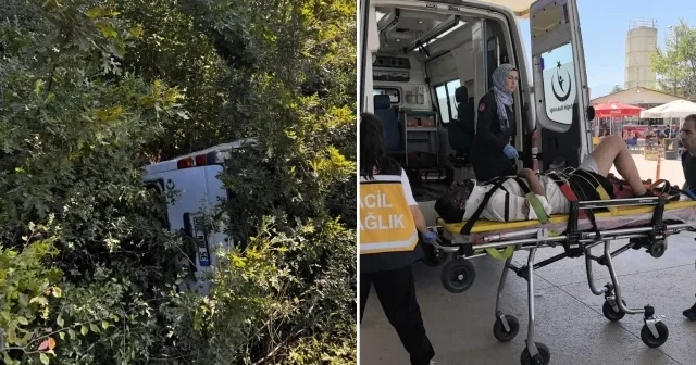 Minibüs şarampole yuvarlandı: Sürücü 4 saat sonra kendi imkanlarıyla kurtuldu Bursa Haberleri