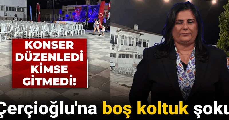 Çerçioğlu protestosu devam ediyor: Konsere kimse gitmedi