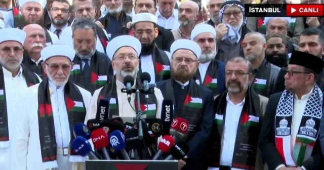 İstanbul da tarihi buluşma: 50 den fazla ülkeden 100 ü aşkın İslam alimi Gazze için bir araya geldi Politika Haberleri