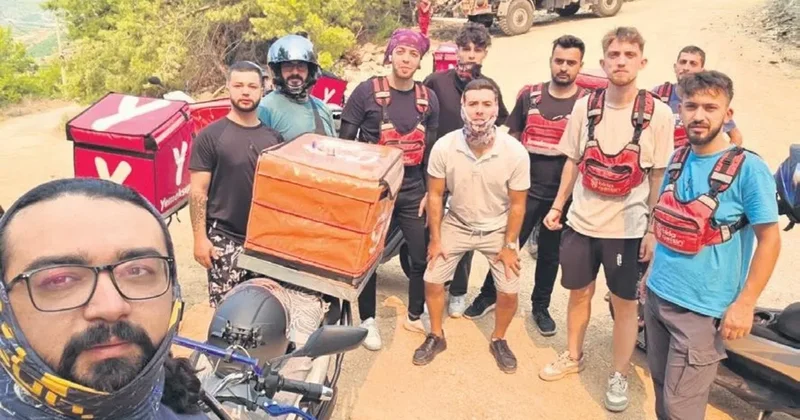 Alevlere karşı moto kuryelerden fedakar destek