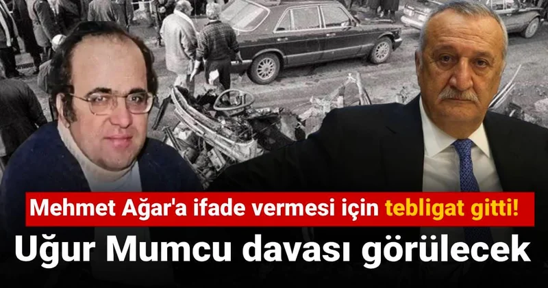 Uğur Mumcu davası görülecek: Mehmet Ağar a ifade vermesi için tebligat gitti!