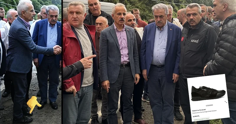 Bakan bey 44 bin liralık ayakkabıyla sel teftişinde Sözcü Gazetesi
