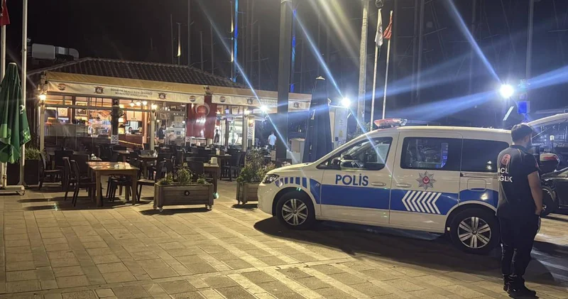 Bodrum da şok olay! Hesap ödemeyip silah çektiler