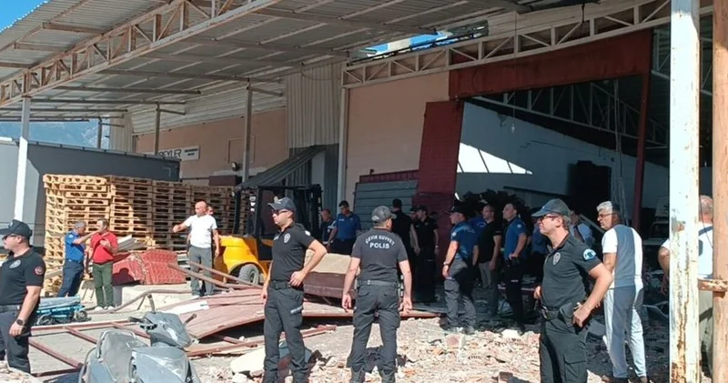 Antalya da toptancı halindeki patlamada 1 kişi öldü, 3 kişi yaralandı