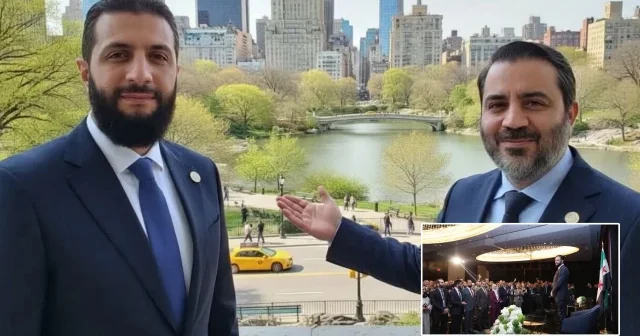 Başına 10 milyon dolar ödül konmuştu: Ahmed Şara dan New York ta manidar poz Dünya Haberleri