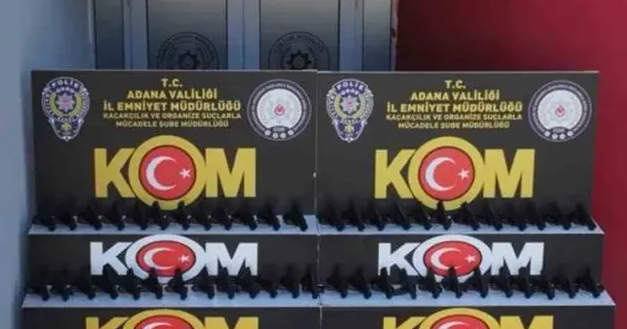 Adana da polis operasyonu: 97 ruhsatsız tabanca ele geçirildi