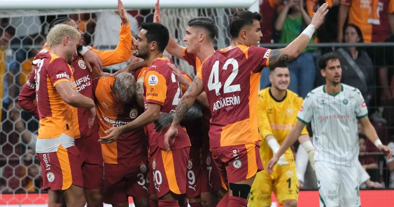Galatasaray Konyaspor u 3 golle geçti! 6 da 6 yaptı