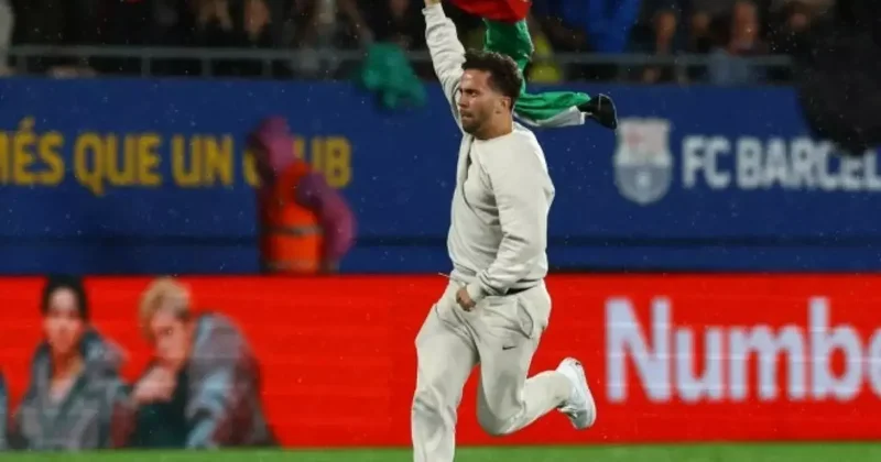 Barcelona Getafe maçında İsrail soykırımına tepki!