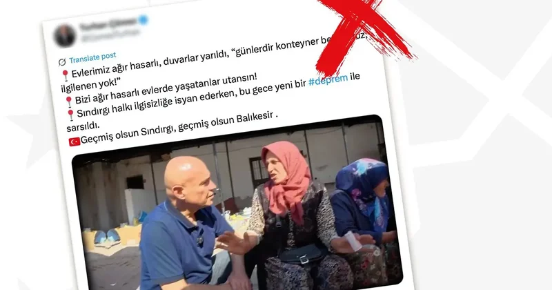 Sındırgı daki depremzedelere konteyner verilmediği iddiası yalanlandı