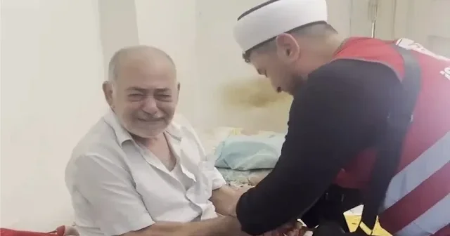 Mısır da ailesinden ayrı bırakılan Gazzeli Fuat amcaya İsmailağa Derneği ulaştı VİDEO İZLE