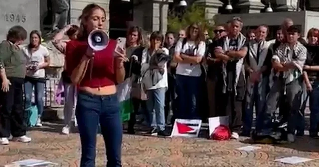 Roma dan Gazze ye giden yol: Çelik in yazısı Piazza Sempione meydanında okundu VİDEO İZLE