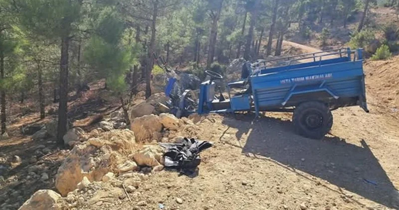 Mersin de tarım aracının devrilmesi sonucu bir kişi öldü