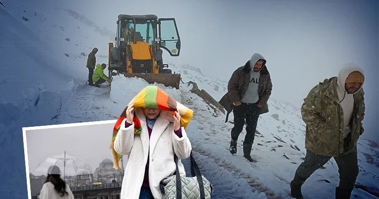 Eylül de kara kışı yaşadılar... Kar kalınlığı 30 santime ulaştı! Bu illerde yaşayanlar dikkat: Meteoroloji den sağanak uyarısı geldi